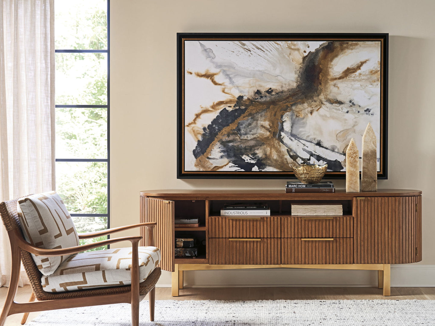 La Costa - Crescent Bay Media Console - Dark Brown