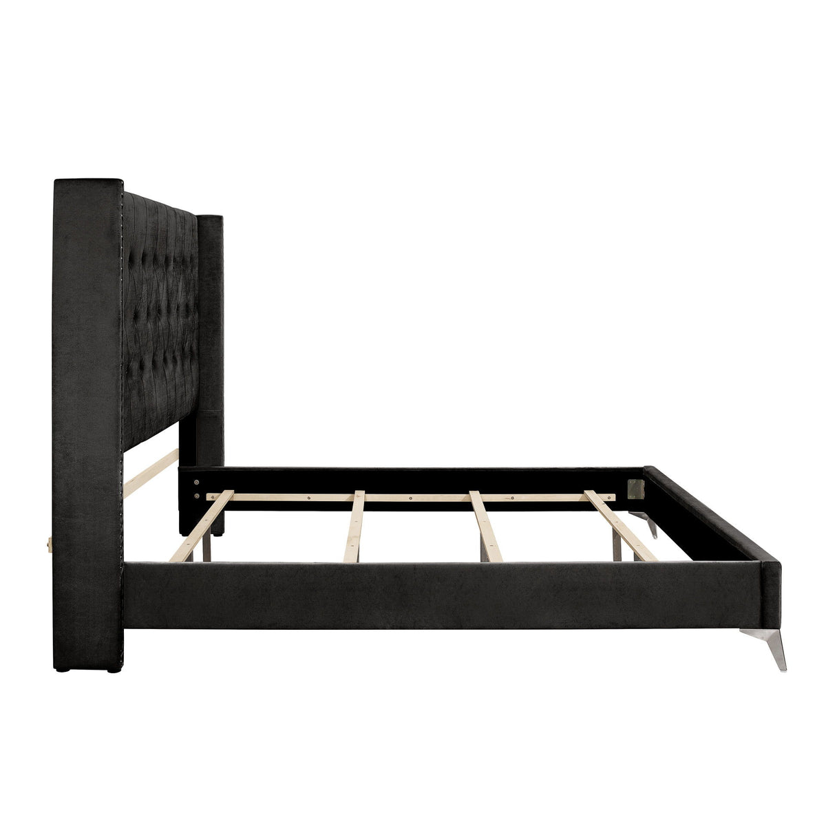 Huxley - 5/0 Queen Headboard, Footboard And Slats - Black