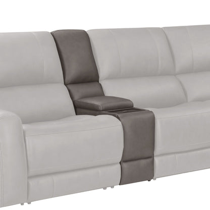 Belmont - Entertainment Tilt Console With Wireless Charger - Autumn Fog