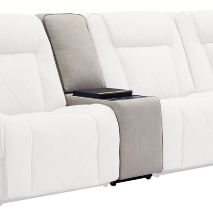 Ian - Console With Beverage Chiller - Luxe Mocha