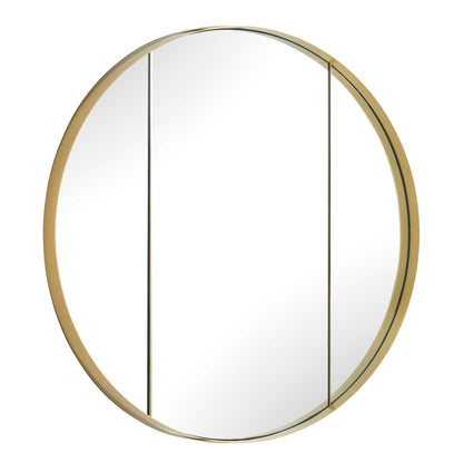 Amram - Round Mirror - Antique Brass / Gold