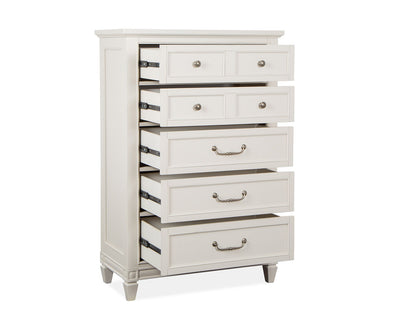Willowbrook - Drawer Chest - Egg Shell White With Slight Rub Through