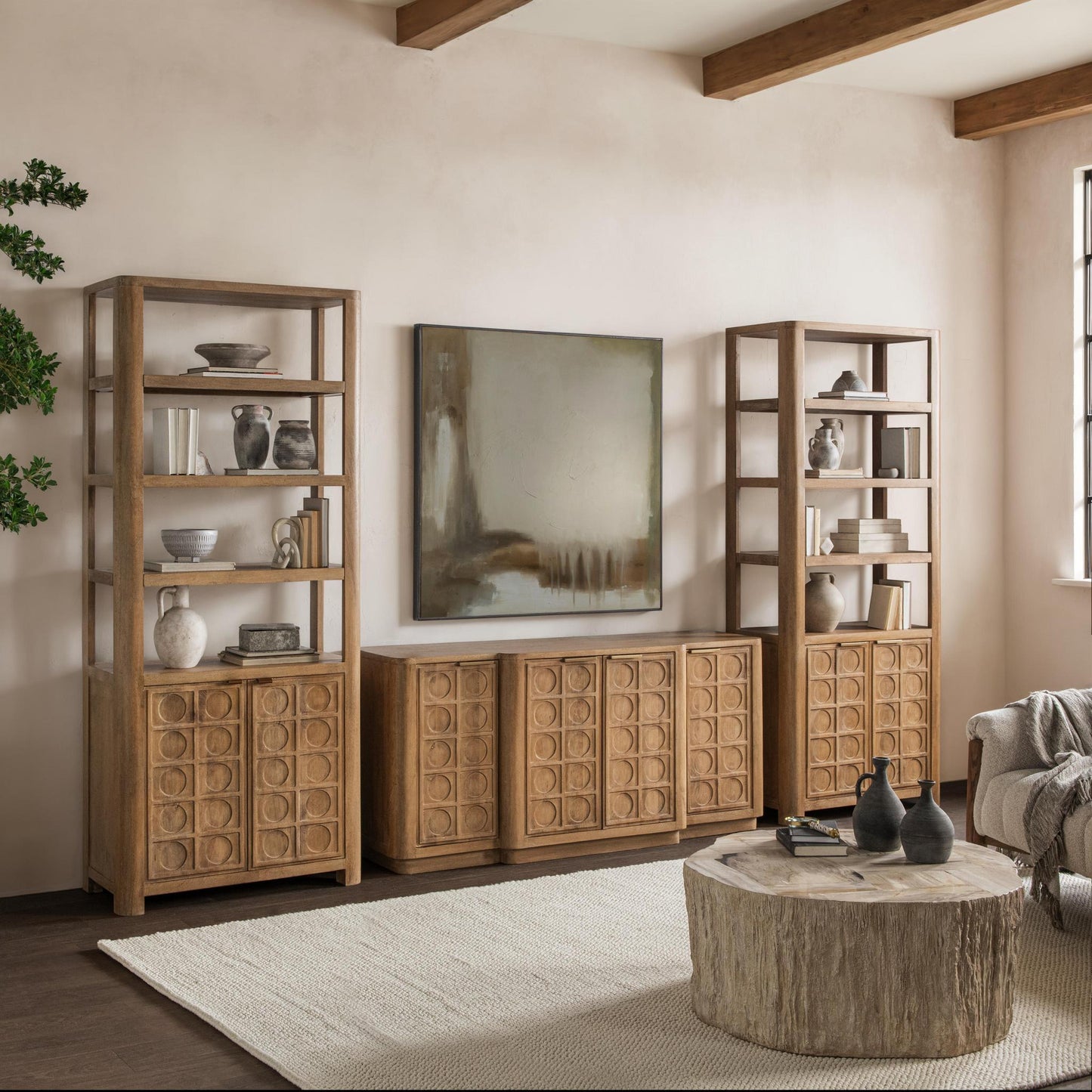 Cleveland - 4 Door Cabinet - Santy Taupe