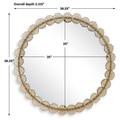 Nolina - Round Mirror - Gold