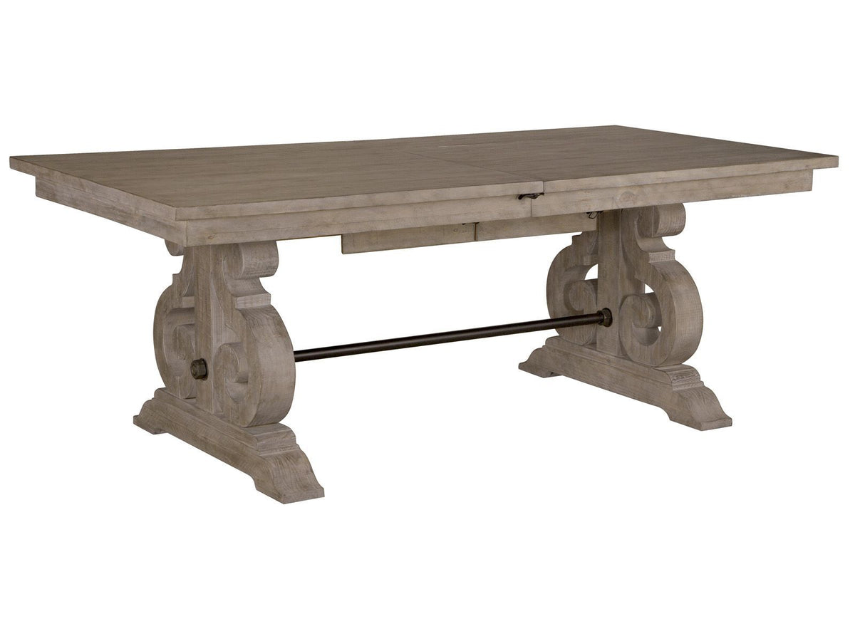 Tinley Park - Rectangular Dining Table Base And Butterfly Panels - Dove Tail Gray