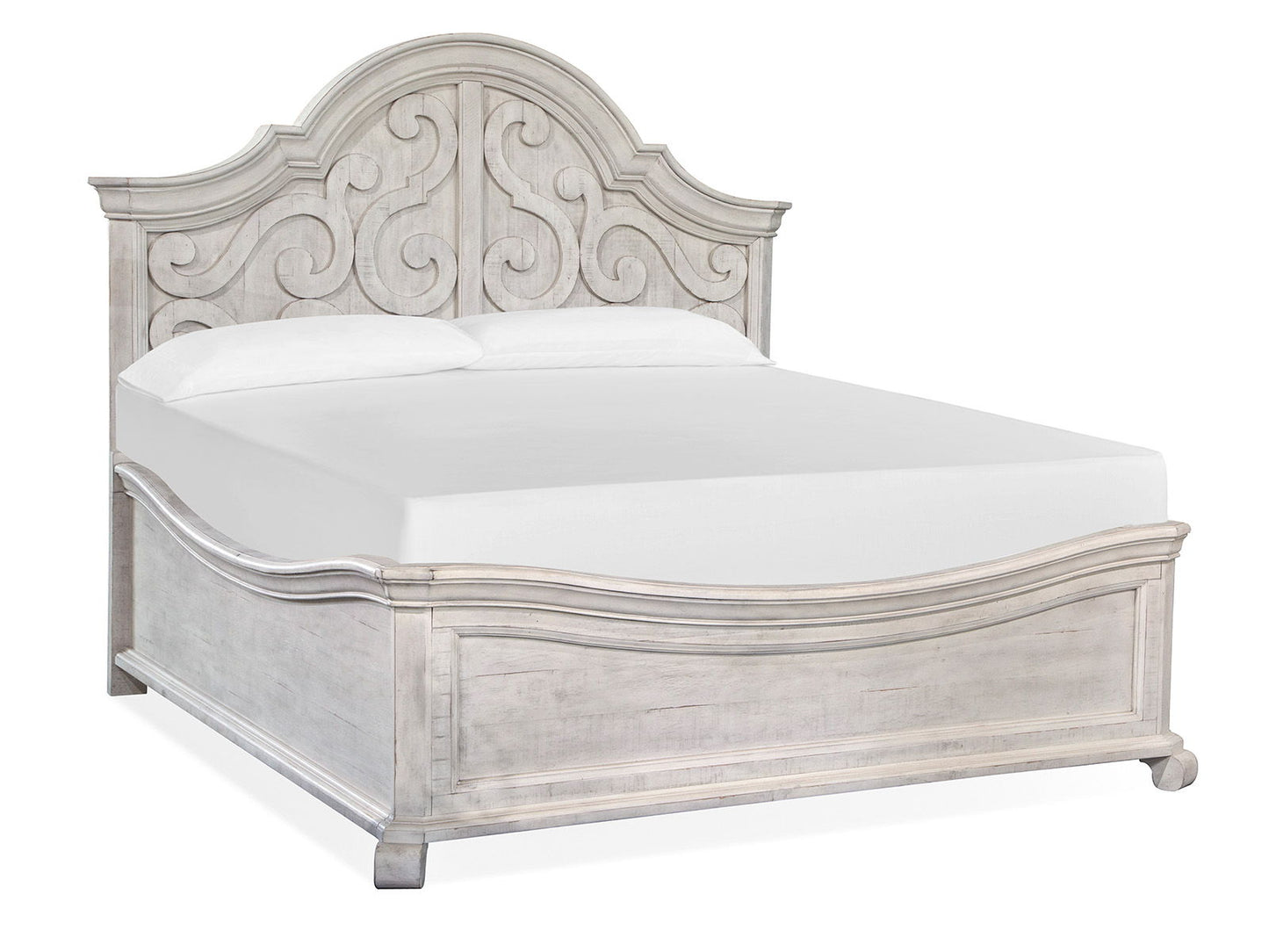 Bronwyn - Queen Shaped Footboard - Alabaster