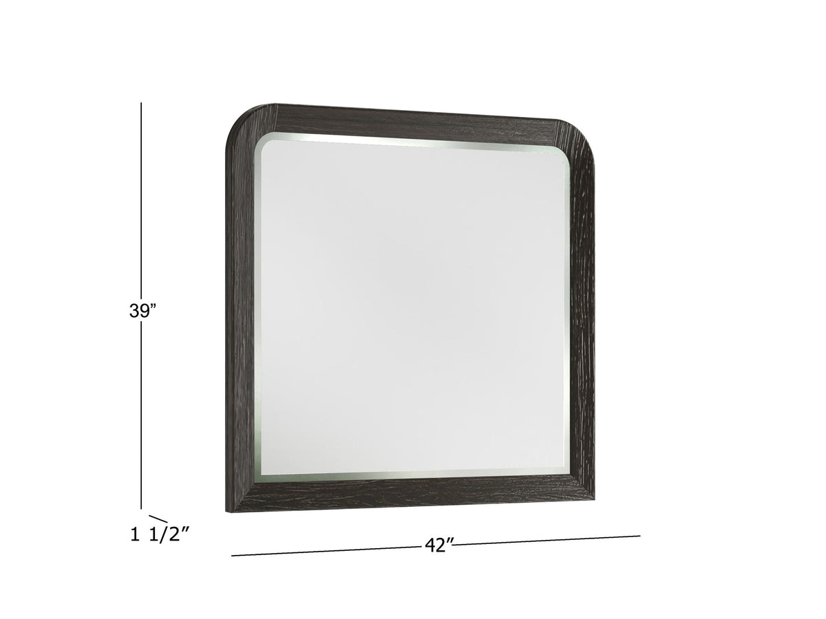 Keaton - Portrait Mirror - Black