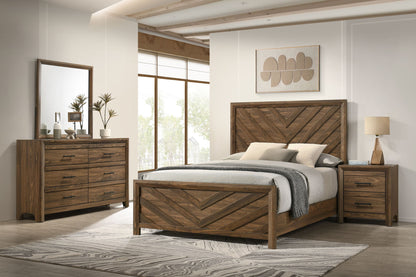 Biscayne - 6/6 Eastern King Headboard, Footboard, Slats - Sable