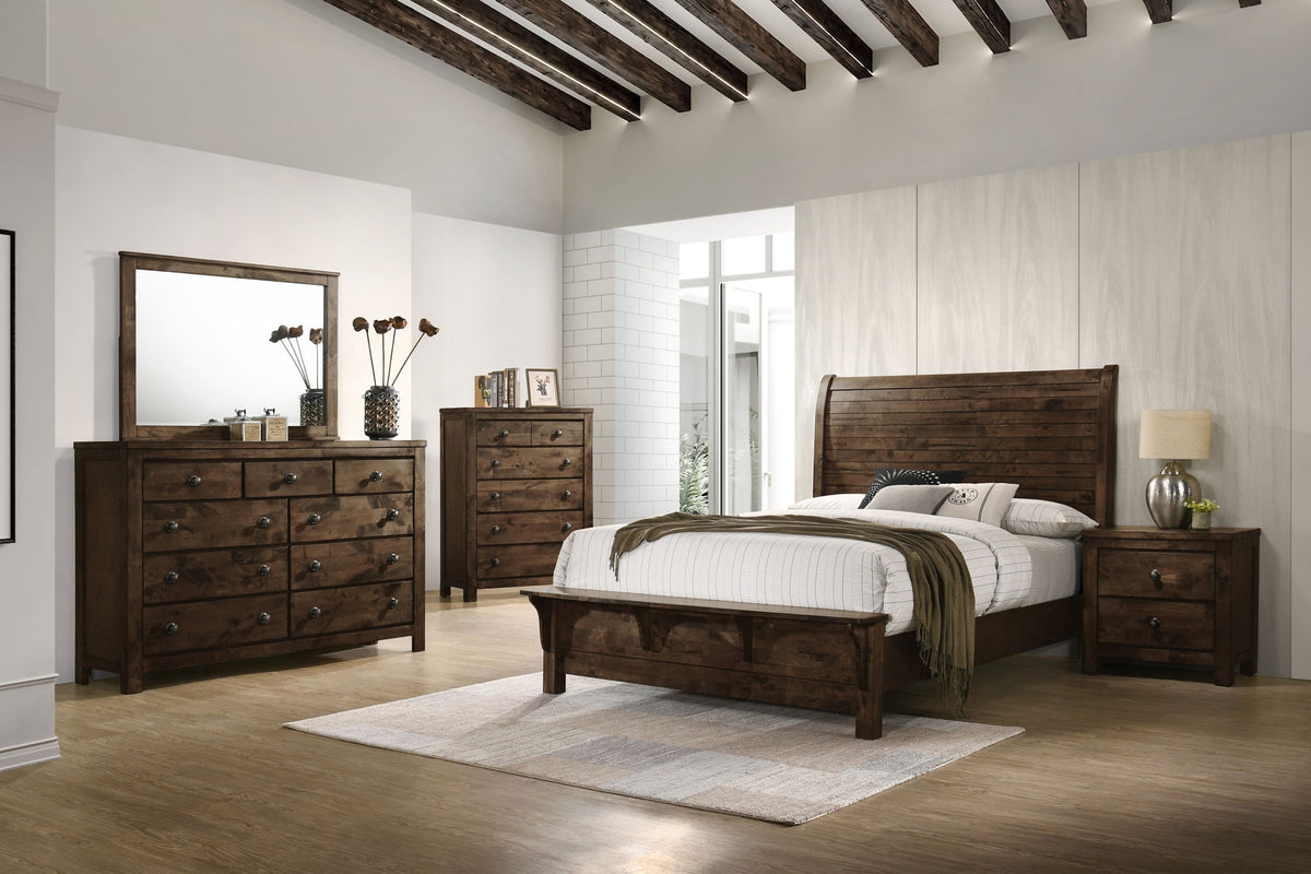 Blue Ridge - 6/6-6/0 King/California King Headboard - Rustic Gray