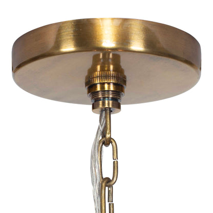 Water Hyacinth - 4 Light Woven Pendant - Light Brown