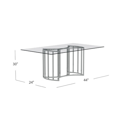 Sophia - Dining Table - Silver