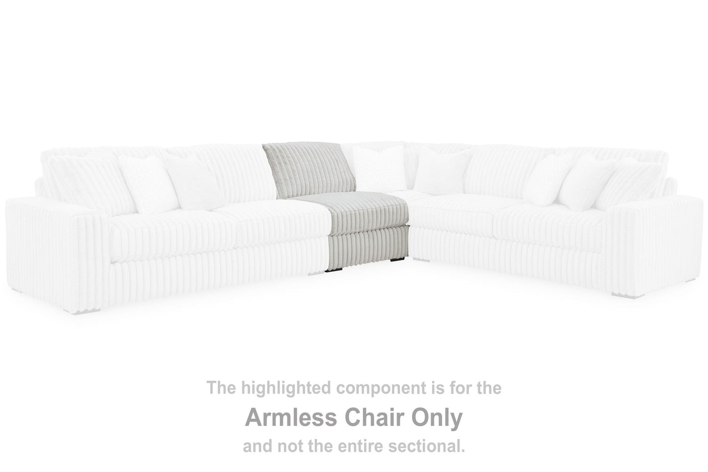 Stupendous - Armless Chair - Alloy