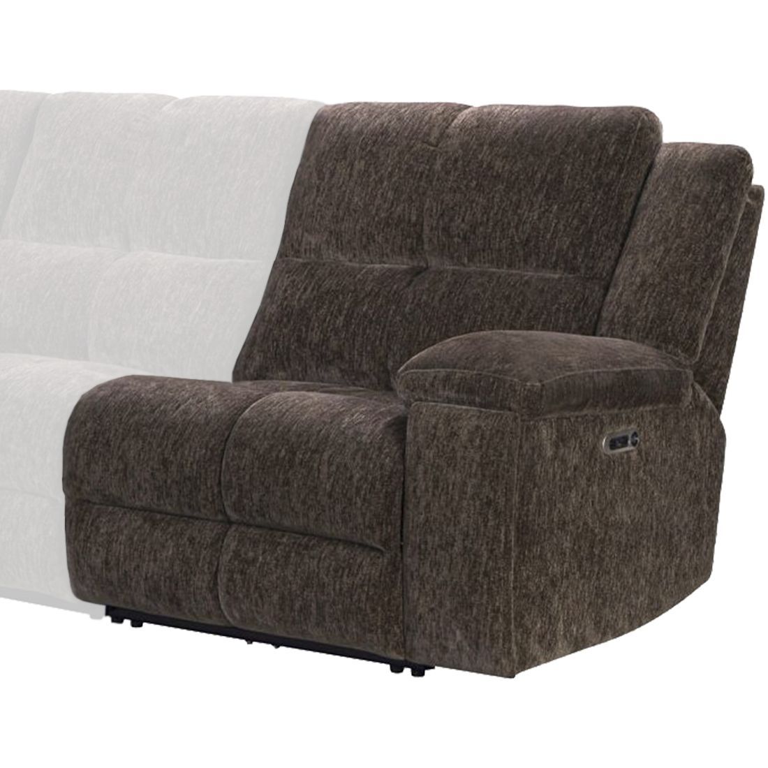 Bronco - Power Right Arm Facing Zero Gravity Recliner P2 - Plush Umber