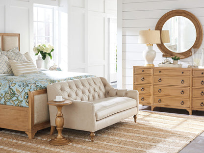 Barclay Butera Upholstery - Hyland Park Leather Settee - Beige