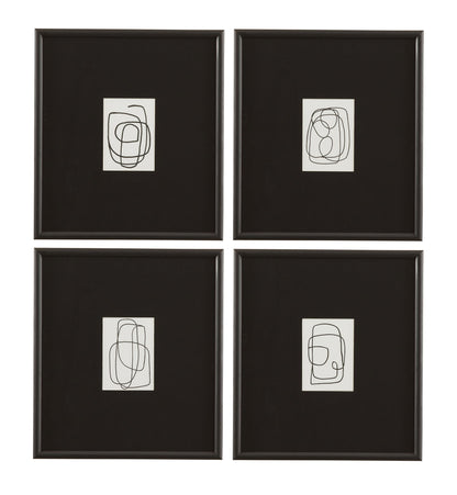 Form Study X Framed Print - Black