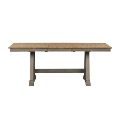 Lindsey Farm - Trestle Table Top - Gray & Sandstone