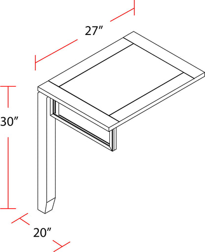 Boca - Corner Table - Cottage White