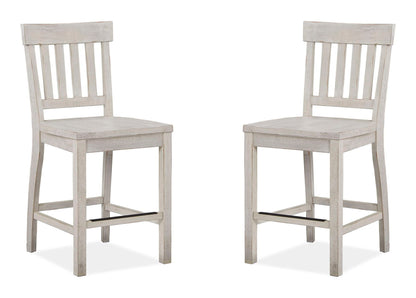 Bronwyn - Counter Chair (Set of 2) - Alabaster