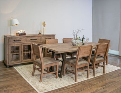 Natural Parota - Table Base - Brown Cappuccino
