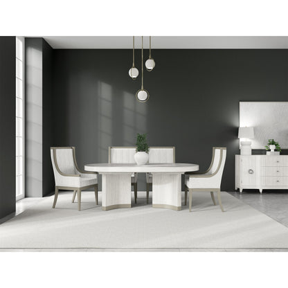 Hepburn - Oval Dining Table Base - White
