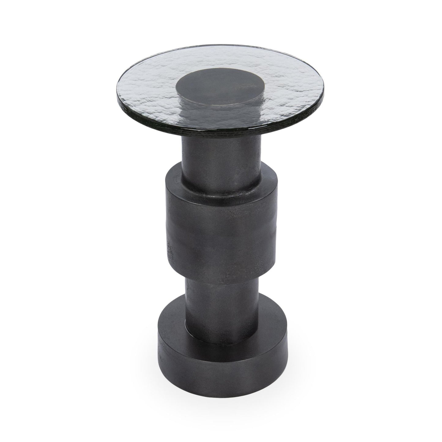 Callen - Round Accent Table - Antique Nickel