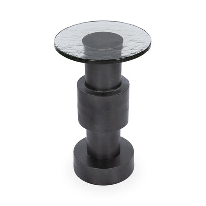 Callen - Round Accent Table - Antique Nickel