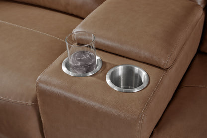 Momentum - Entertainment Console With Bluetooth Speaker - Cashew