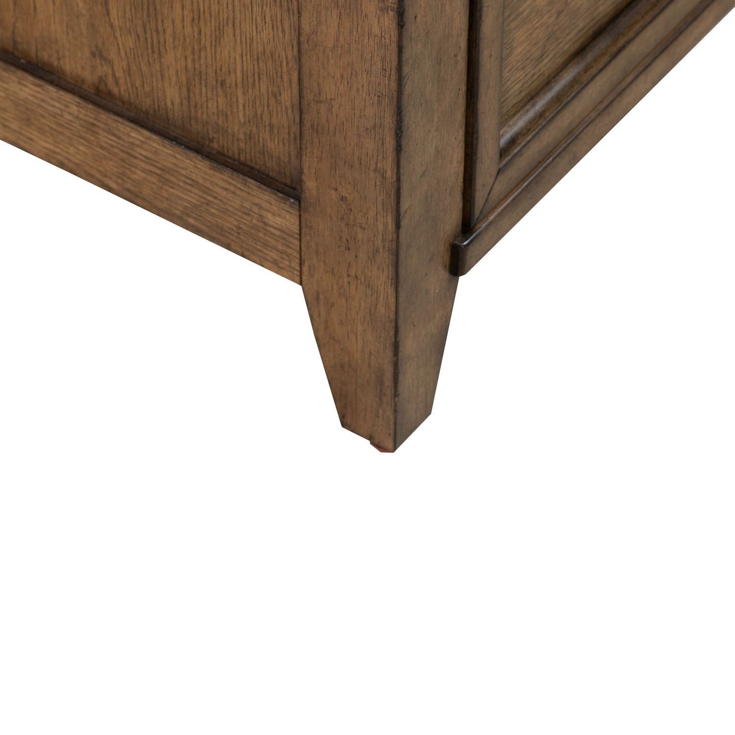 Carolina Park - Nightstand With Charging Station - Amber Brown