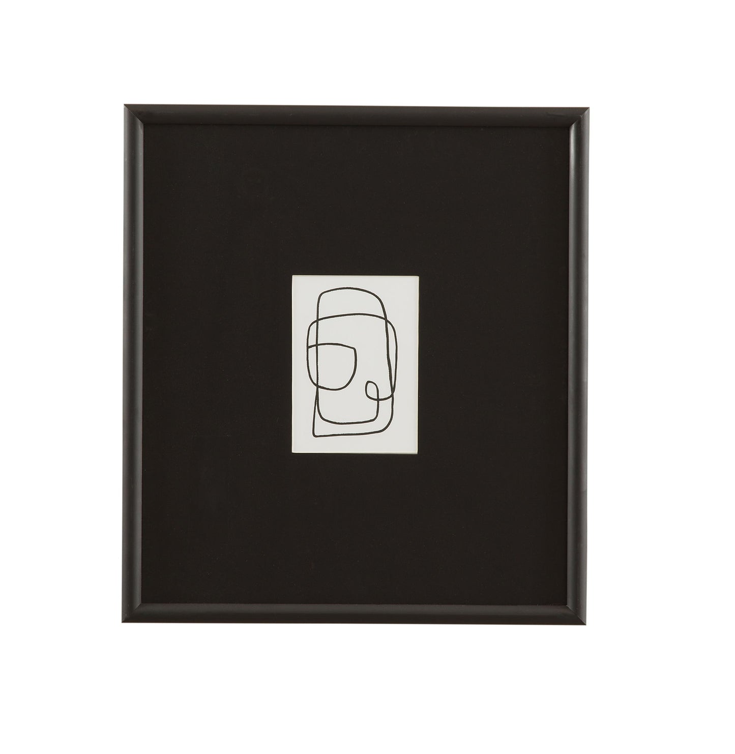 Form Study XII Framed Print - Black