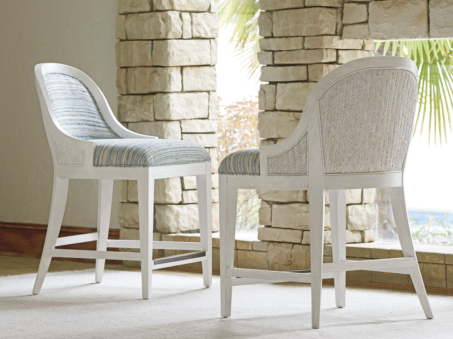 Ocean Breeze - Lantana Stool