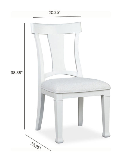 Kingston - Upholstered Side Chair (Set of 2) - Whisper White And Cerused Nutmeg