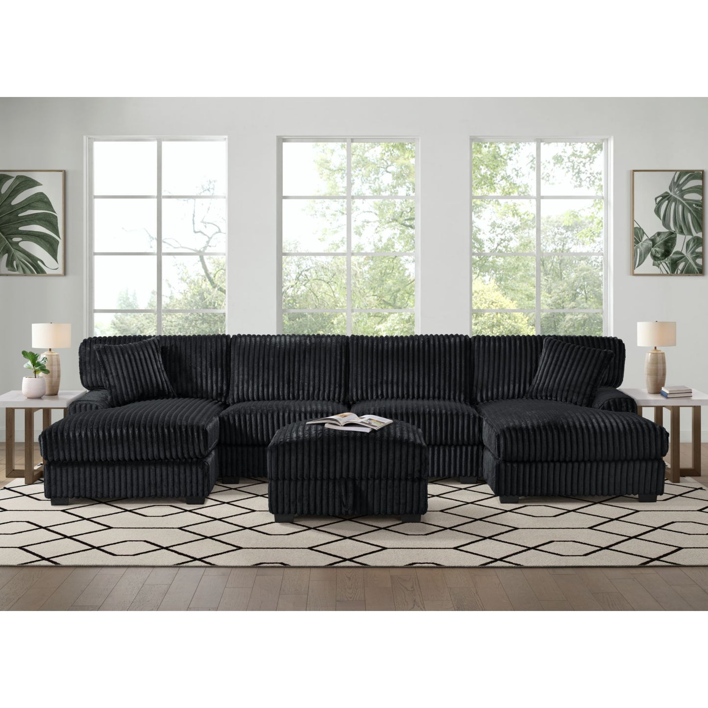 Nightfall - Armless Chair - Grand Cord Black
