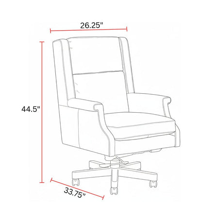 Dc132 - Leather Desk Chair