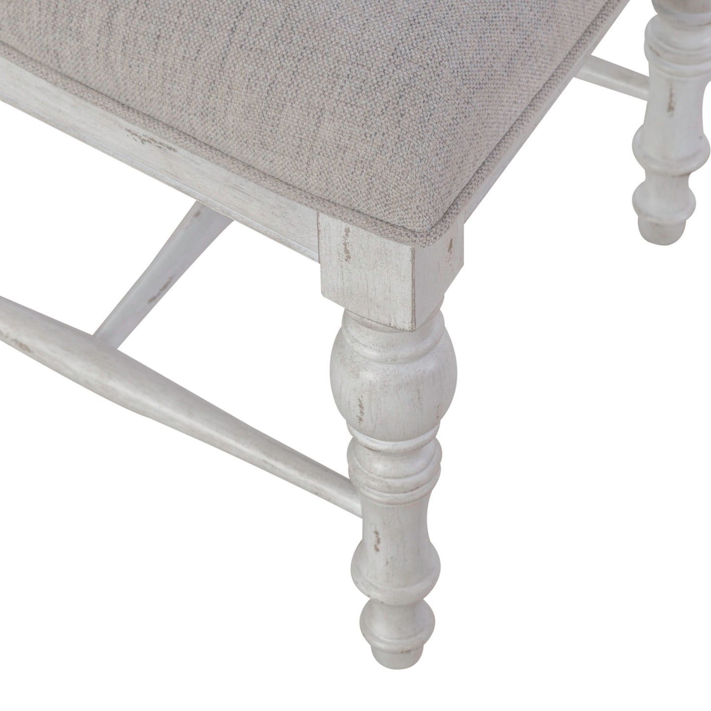 River Place - Panel Back Side Chair - Riverstone White & Tobacco