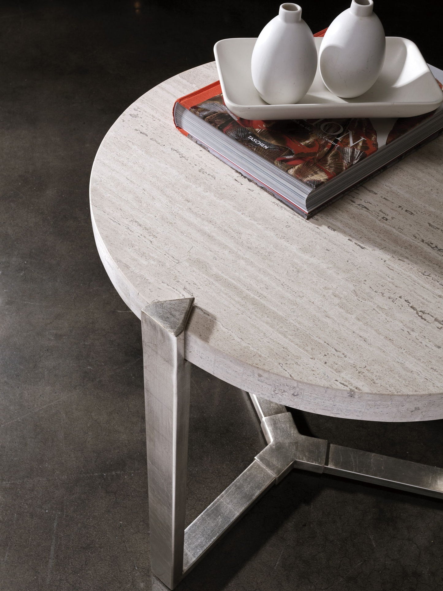 Signature Designs - Denizen Round Lamp Table - Beige