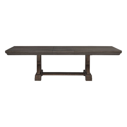 Augusta - Rectangle Dining Table - Rustic Brown