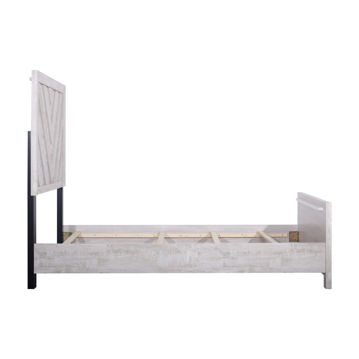 Biscayne - 4/6 Full Headboard Footboard & Slats - Driftwood