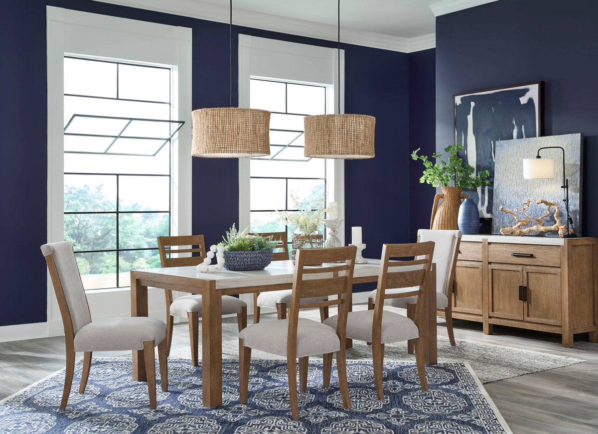 Plum Creek - 7 Piece Rectangular Dining Table Set