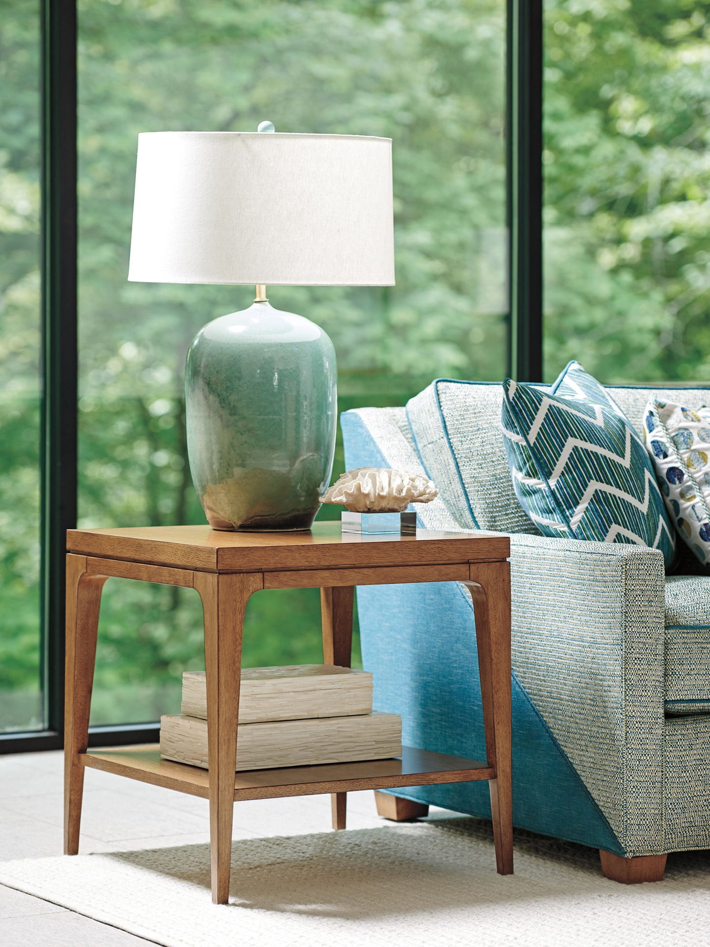Palm Desert - Kinsley Square Lamp Table - Dark Brown