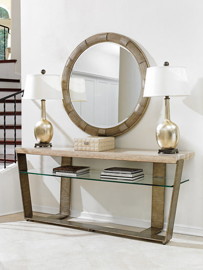 Laurel Canyon - Beverly Round Mirror - Gray