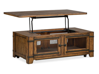 Chesterfield - Lift Top Storage Caster Cocktail Table Set