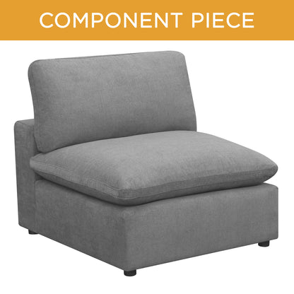 Cloud 9 - Sectional Armless Chair - Dark Gray