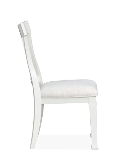 Kingston - Upholstered Side Chair (Set of 2) - Whisper White And Cerused Nutmeg