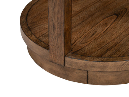 Connolly - Round End Table - Brown
