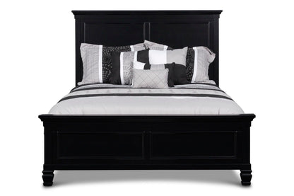 Tamarack - 3/3 Twin Headboard, Footboard & Slats - Black