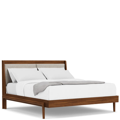 Elsie - Queen Platform Footboard And Rails - Dark Brown