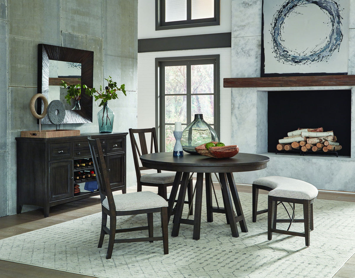 Westley Falls - Round Dining Table - Graphite
