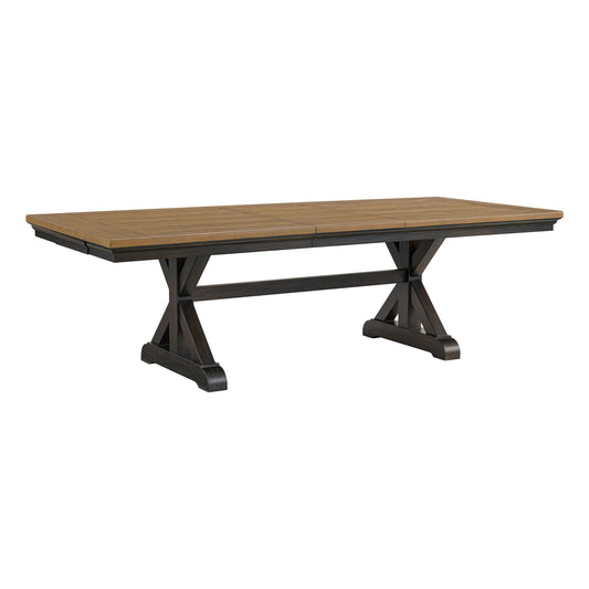 Montrose - Dining Table With 20" Leaf - Espresso And Brown