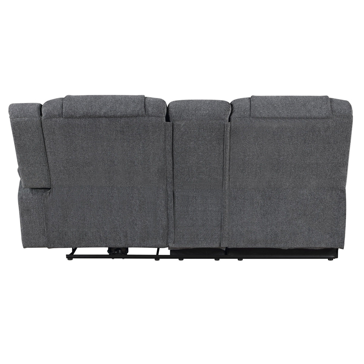 Redondo - RAF Console Loveseat With 1 Recliner Power - Dark Gray