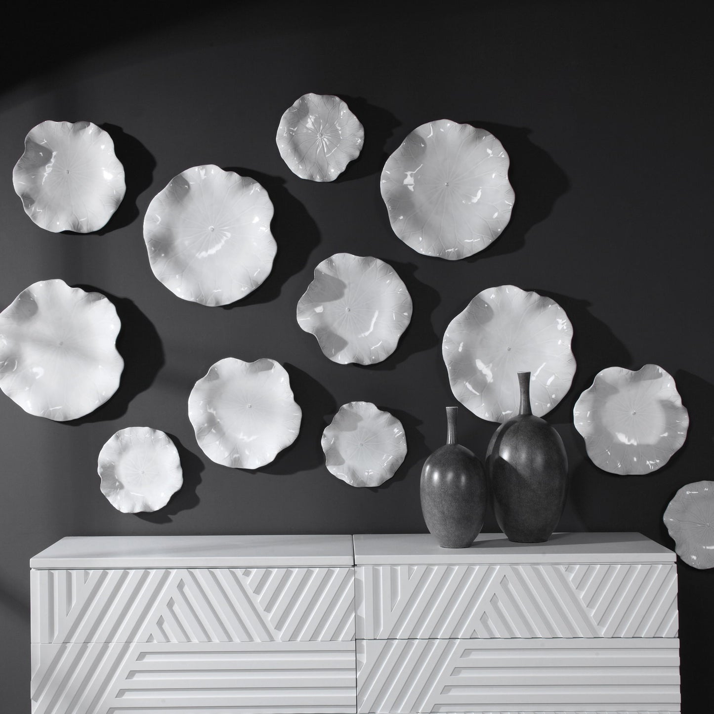 Abella - Ceramic Wall Decor (Set of 3)